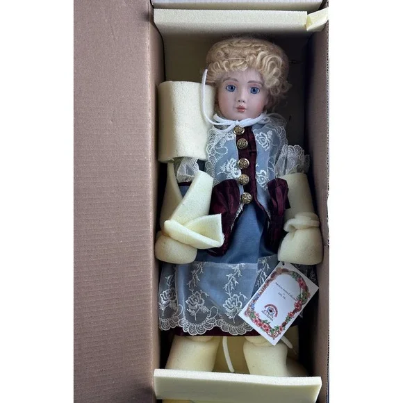KAIS Dolls American Artists Collection Hailey‎ Porcelain Doll Blue